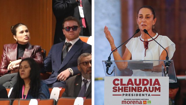 Canelo Álvarez llega a la toma de protesta de Claudia Sheinbaum como Presidenta de México: Es un hecho histórico