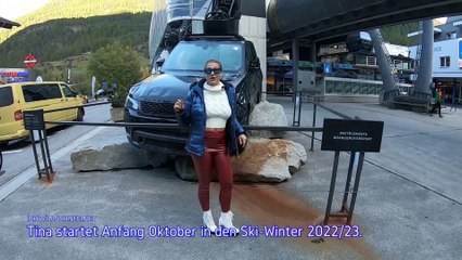 Saisonstart: Erster Skitag vor dem Weltcup in Sölden mit Tina.