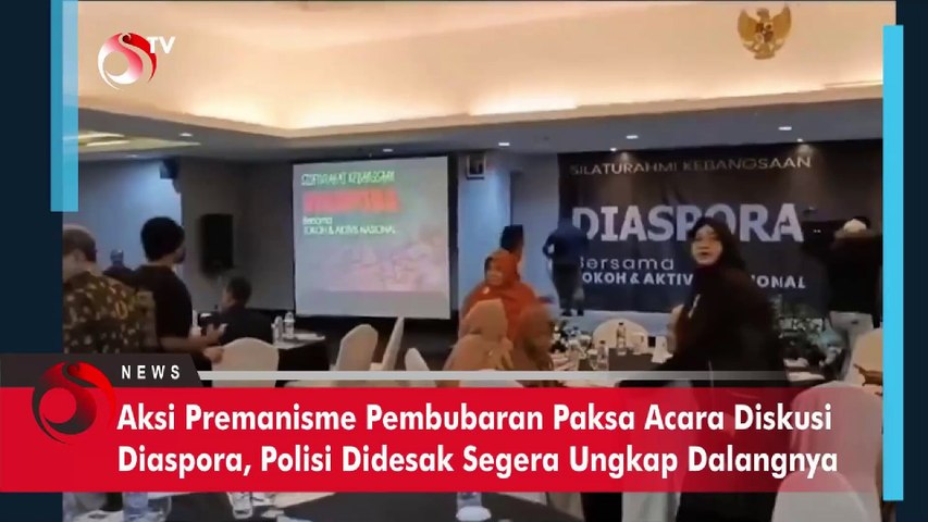 Aksi Premanisme Pembubaran Paksa Acara Diskusi Diaspora, Polisi Didesak Ungkap Dalangnya