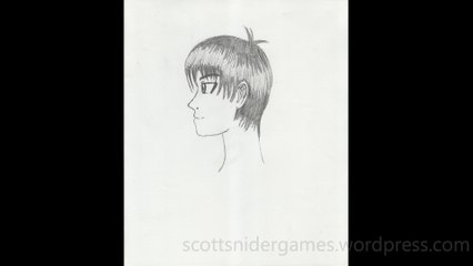 Manga Portrait (Side View) Pencil Sketch Video #5 (10-01-2024)
