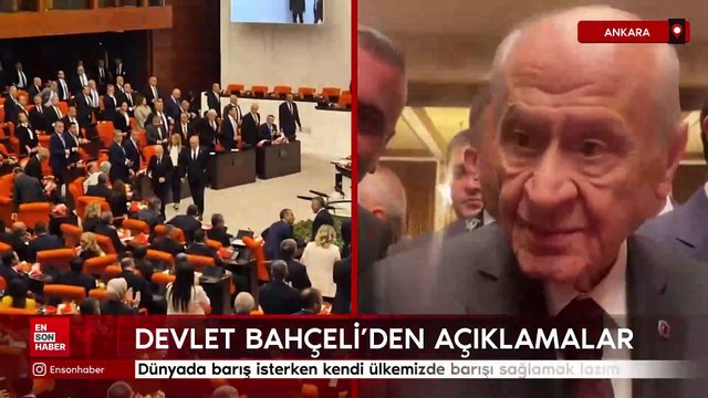 Devlet Bahçeli: Dünyada barış isterken kendi ülkemizde barışı sağlamak lazım