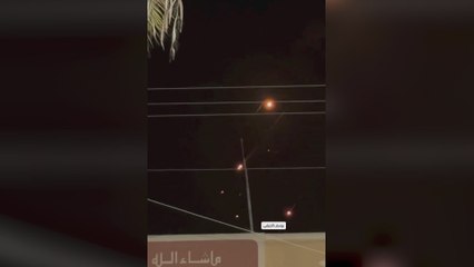 El vídeo de las calles de Gaza celebrando los misiles en dirección a Israel