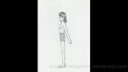 Manga Boy Pencil Sketch Video #4 (10-01-2024)