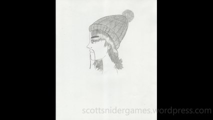 Manga Portrait (Side View) Pencil Sketch Video #6 (10-01-2024)