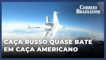 Jato russo quase colide com caça americano no Alasca