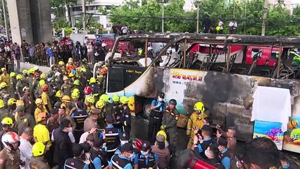 At least 23 people killed in Thai school bus inferno