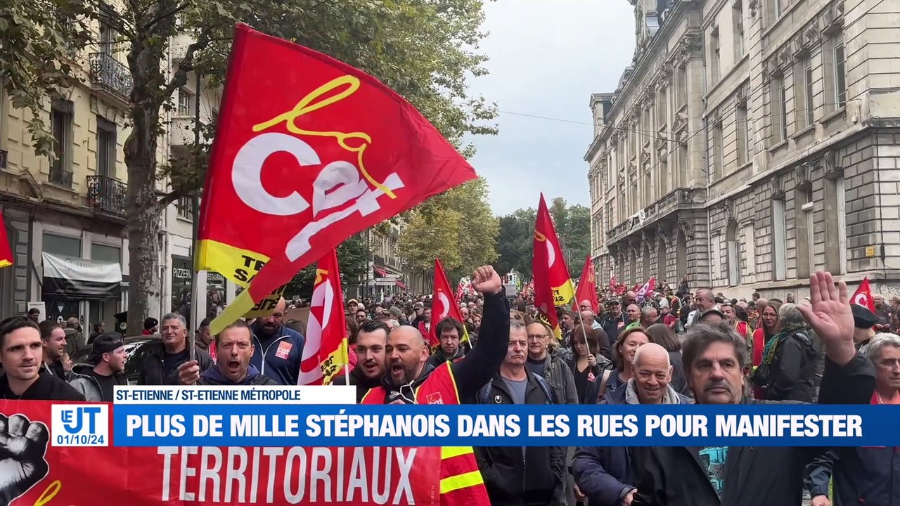 Un millier de manifestants dans les rues de Saint-Étienne / Octobre Rose : où en est la lutte contre le cancer dans la Loire ? / Accès aux déchèteries de Saint-Étienne : QR code obligatoire dès novembre / Le FIL s'agrandit avec une nouvelle scène en terra