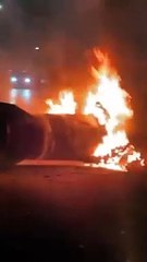 سقوط صاروخ في السلط