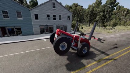 CRAZY TRACTOR STUNTS GONE WRONG  Can You Believe What Happens? | BeamNG.drive