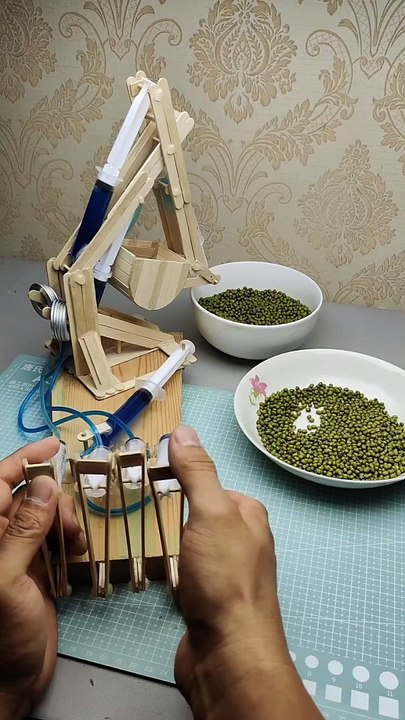 Craft your very own miniature crane using pressure pipes! Start by assembling and connecting the pipes to create the crane's sturdy structure. Incorporate movable parts for a touch of authenticity, ensuring it f (1)