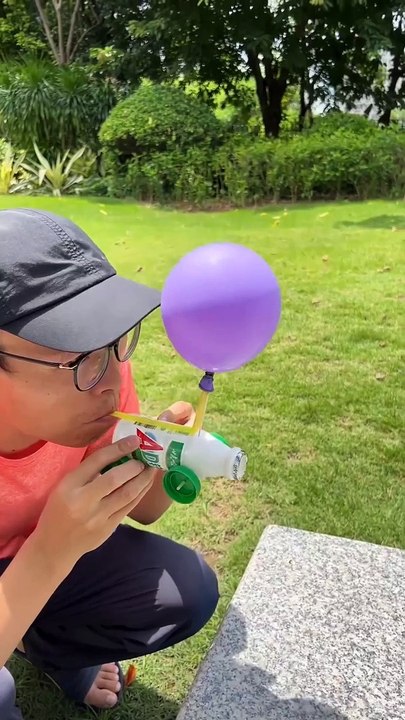 Learn how to make a balloon car that zooms forward as the balloon releases air! Watch as we guide you through this fun and educational DIY project. We'll show you how to construct the car using simple materials like