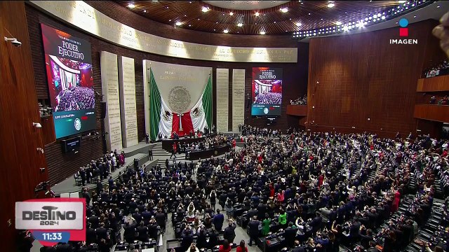 Ifigenia Martínez entrega la banda presidencial a Claudia Sheinbaum