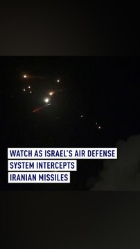 WATCH as Israel’s air defense system intercepts Iranian missiles
