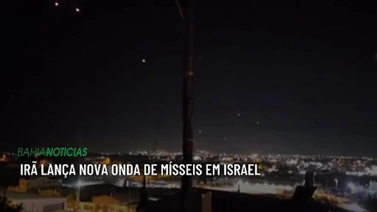 Irã lança nova onda de mísseis em Israel