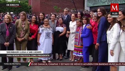 Sheinbaum llega a San Lázaro para rendir protesta como presidenta