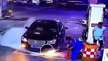 Grosse frayeur à la station service... alors que pas du tout