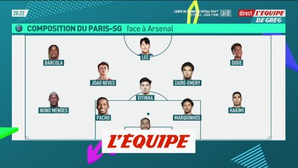 Doué et Donnarumma titulaires face à Arsenal - Foot - C1 - PSG