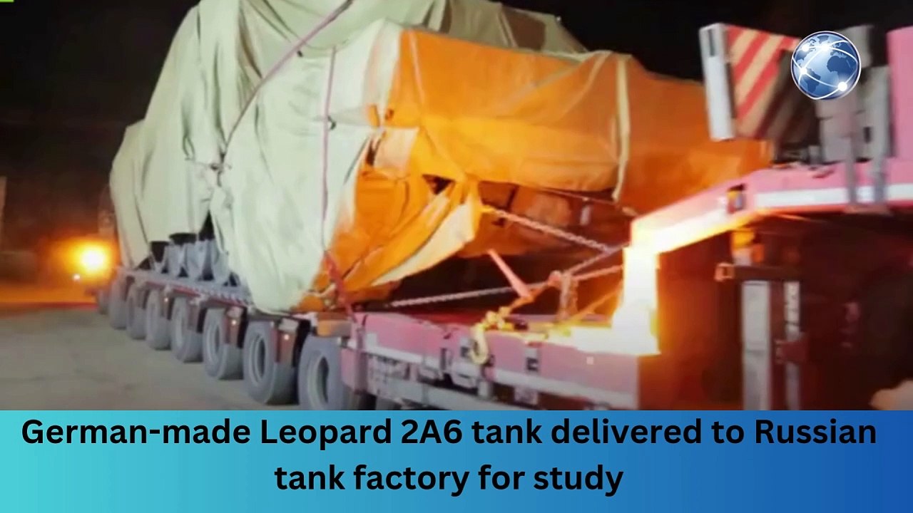 German-made Leopard 2A6 tank delivered to Russian tank factory for study ’#breakingnews #worldnews #news