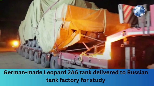German-made Leopard 2A6 tank delivered to Russian tank factory for study ’#breakingnews #worldnews #news