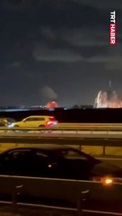 İran'ın İsrail'e füze saldırısından yeni görüntüler...