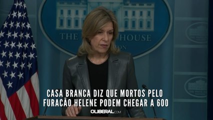 Casa Branca diz que mortos pelo furacão Helene podem chegar a 600
