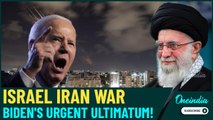 BIG! Biden's Crucial Ultimatum: Will America Rally to Israel's Defense Against Iran's Aggression?