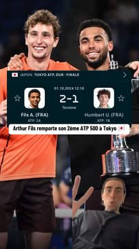 Arthur Fils domine Ugo Humbert et remporte son 2ème ATP 500