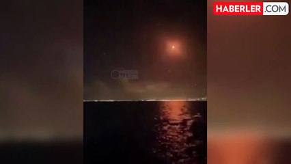 İran'ın İsrail'e attığı füzeler bir şehrimizden görüldü