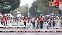 Simpatizantes llegan al Zócalo de CdMx para festejar toma de protesta de Claudia Sheinbaum