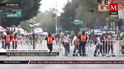 下载视频: Simpatizantes llegan al Zócalo de CdMx para festejar toma de protesta de Claudia Sheinbaum