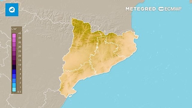 En las próximas horas se esperan lluvias generales y localmente fuertes en Cataluña