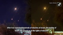 Skies of Israel light up as Iran launches direct attack on Israel hours after US warning