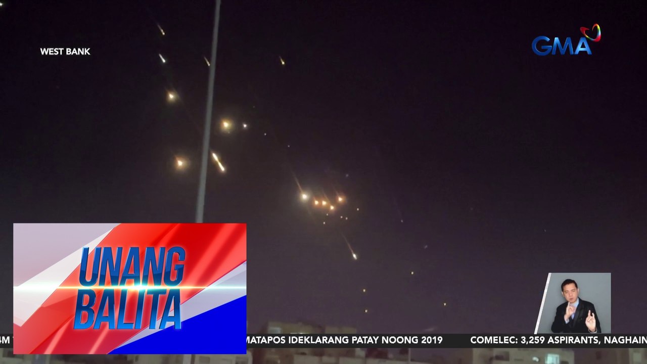 Iran, nagpakawala ng daan-daang missile sa Israel; isa, patay sa West Bank dahil sa debris | Unang Balita