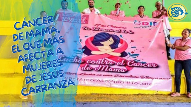 Cáncer de mama, el que más afecta a mujeres de Jesús Carranza: DIF