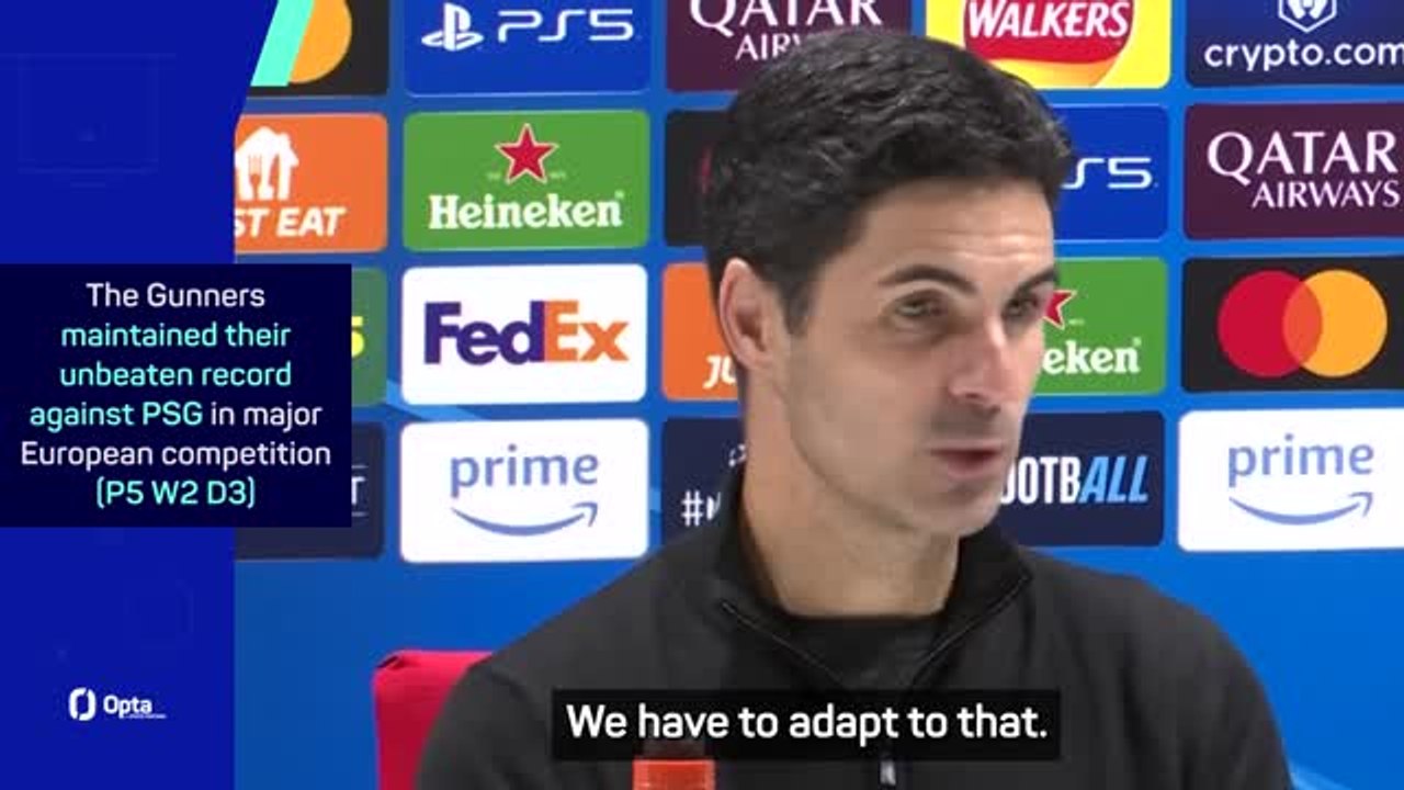 Arteta proud Arsenal are proving they can mix it with Europe's elite