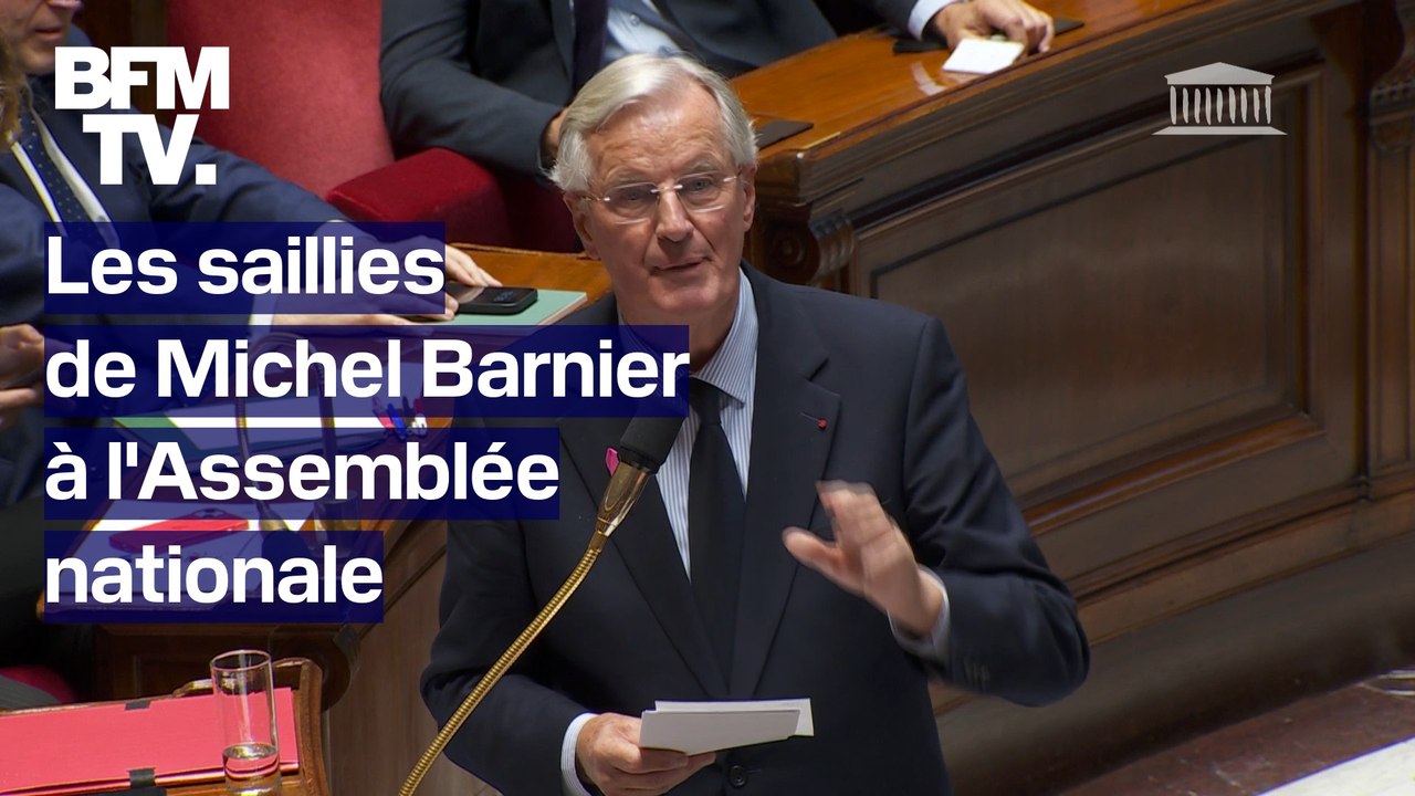 "Plus vous serez agressive, plus je serai respectueux": Les saillies de Michel Barnier en réponse aux chefs de groupes parlementaires à l'Assemblée nationale