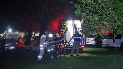 Homem lesiona o queixo jogando bola no Bairro Floresta