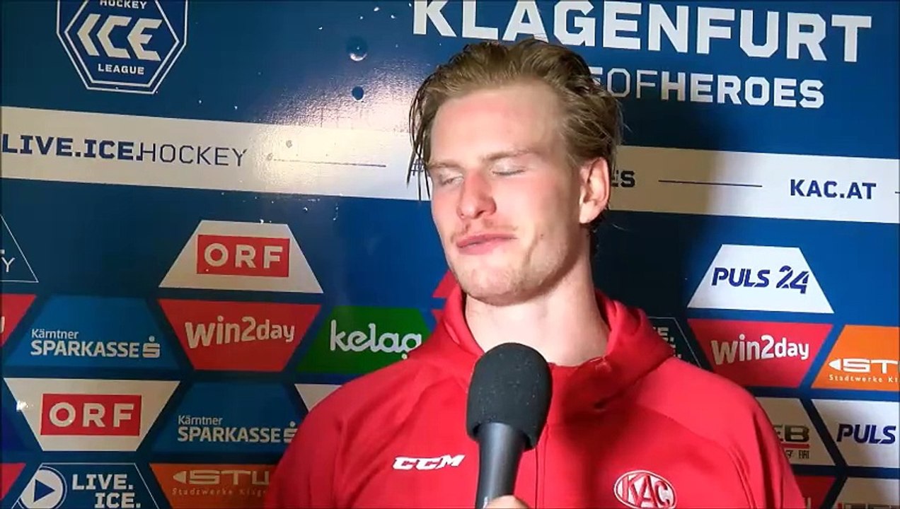 Thimo Nickl (KAC) nach dem Sieg gegen Wien