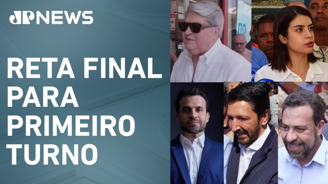 Confira agenda dos principais candidatos à Prefeitura de São Paulo nesta terça (1º)