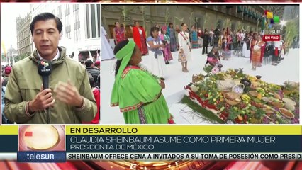 La primera mujer presidenta de México recibió el bastón de mando por cerca de 70 etnias indígenas