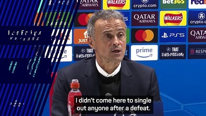 Enrique takes responsibility for PSG defeat at Arsenal