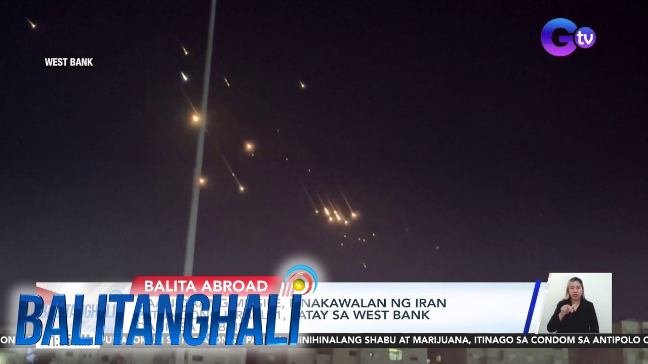 Daan-daang missile, pinakawalan ng Iran patungong Israel; 1, patay sa West Bank dahil sa debris | Balitanghali