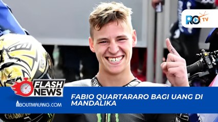 FABIO QUARTARARO TARIK UANG DI ATM BRI DAN BAGI-BAGI KE ANAK-ANAK DI MANDALIKA