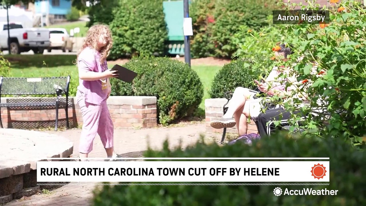Rural North Carolina town bands together with communication cut off by Helene