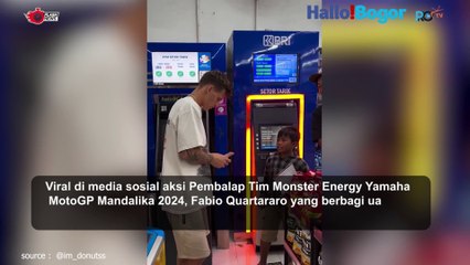 Fabio Quartararo Hebohkan Mandalika, Ambil Uang di ATM BRI dan Berbagi Duit ke Bocil!