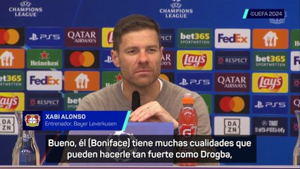 Xabi Alonso y la comparación de Boniface con Drogba