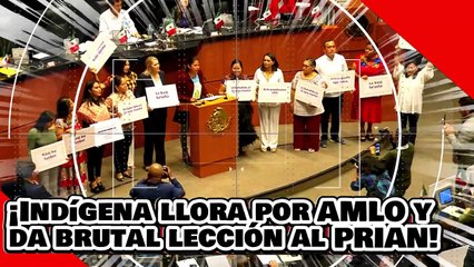 ¡VE! ¡Senadora indígena llora por AMLO y da una brutal lección a una “senapack” de ALITO!