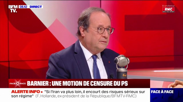 “Michel Barnier est traversé par toutes les contradictions d'une majorité extrêmement réduite”, juge François Hollande