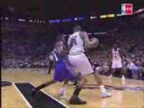 Tim Duncan Dunks on Amare Stoudemire 2007