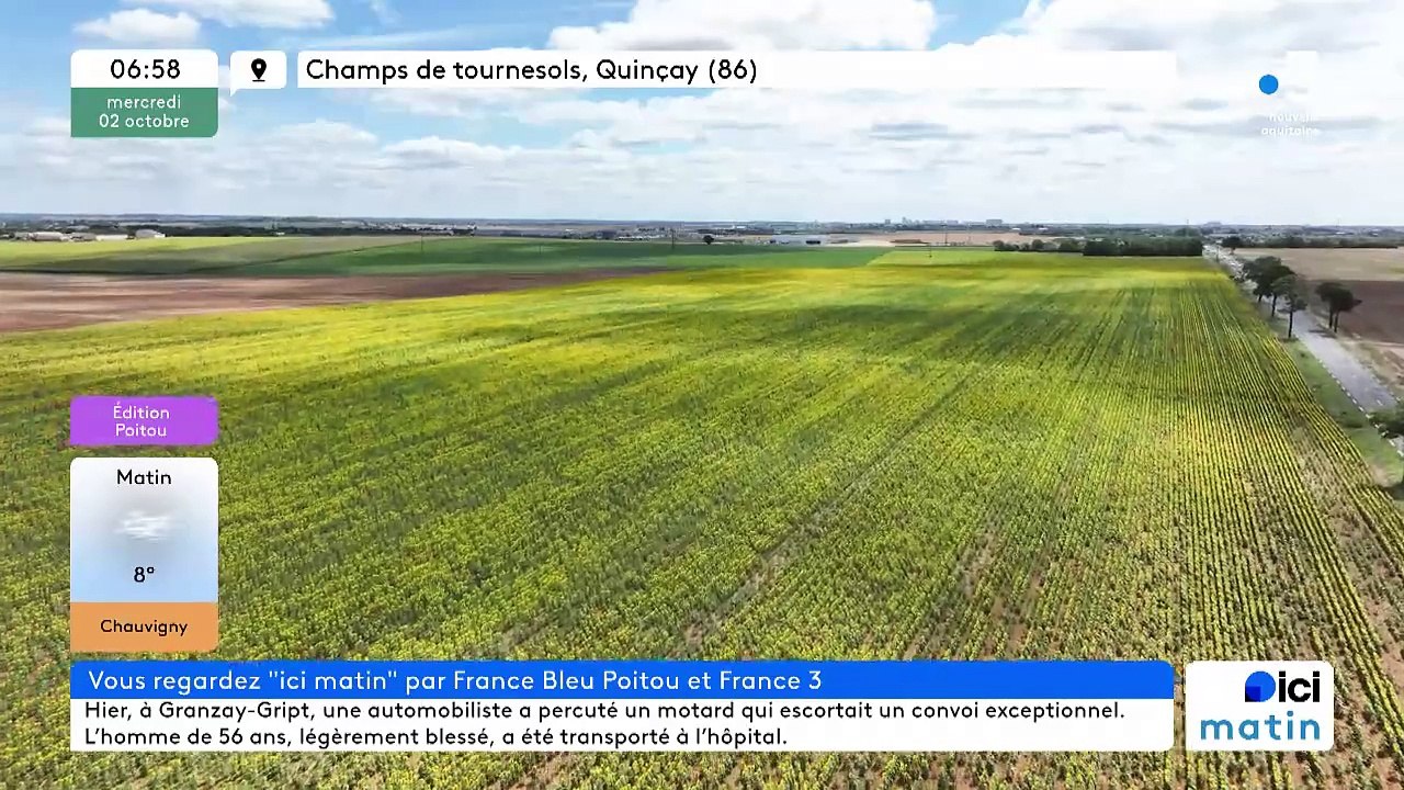 02/10/2024 - ICI Matin France Bleu Poitou en vidéo